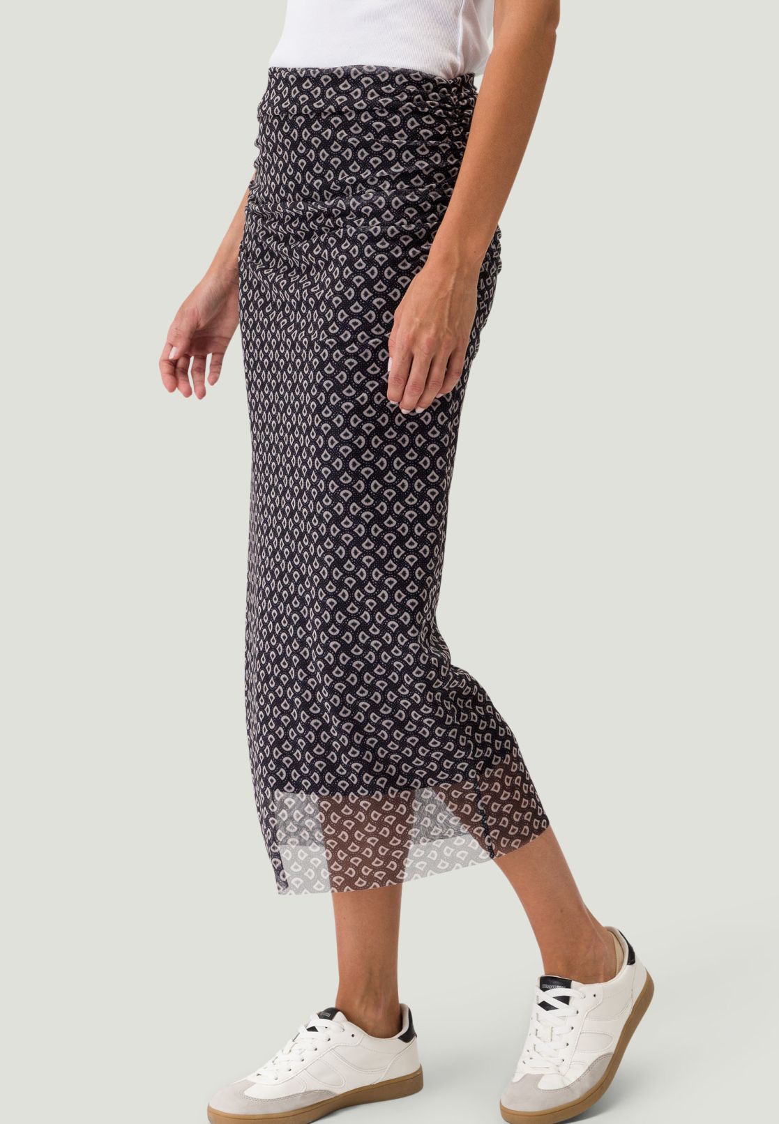 Midirock mit Minimal Print