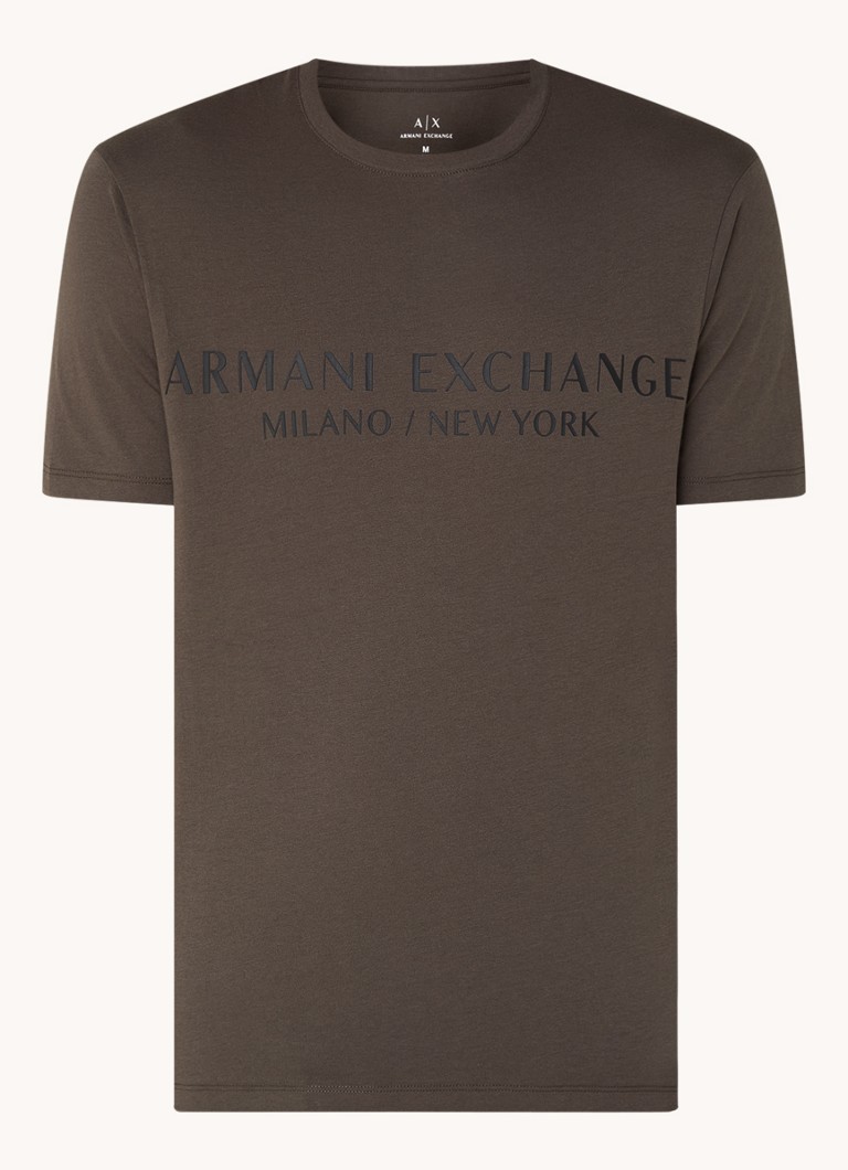 Armani Exchange T-krekls ar logotipa apdruku