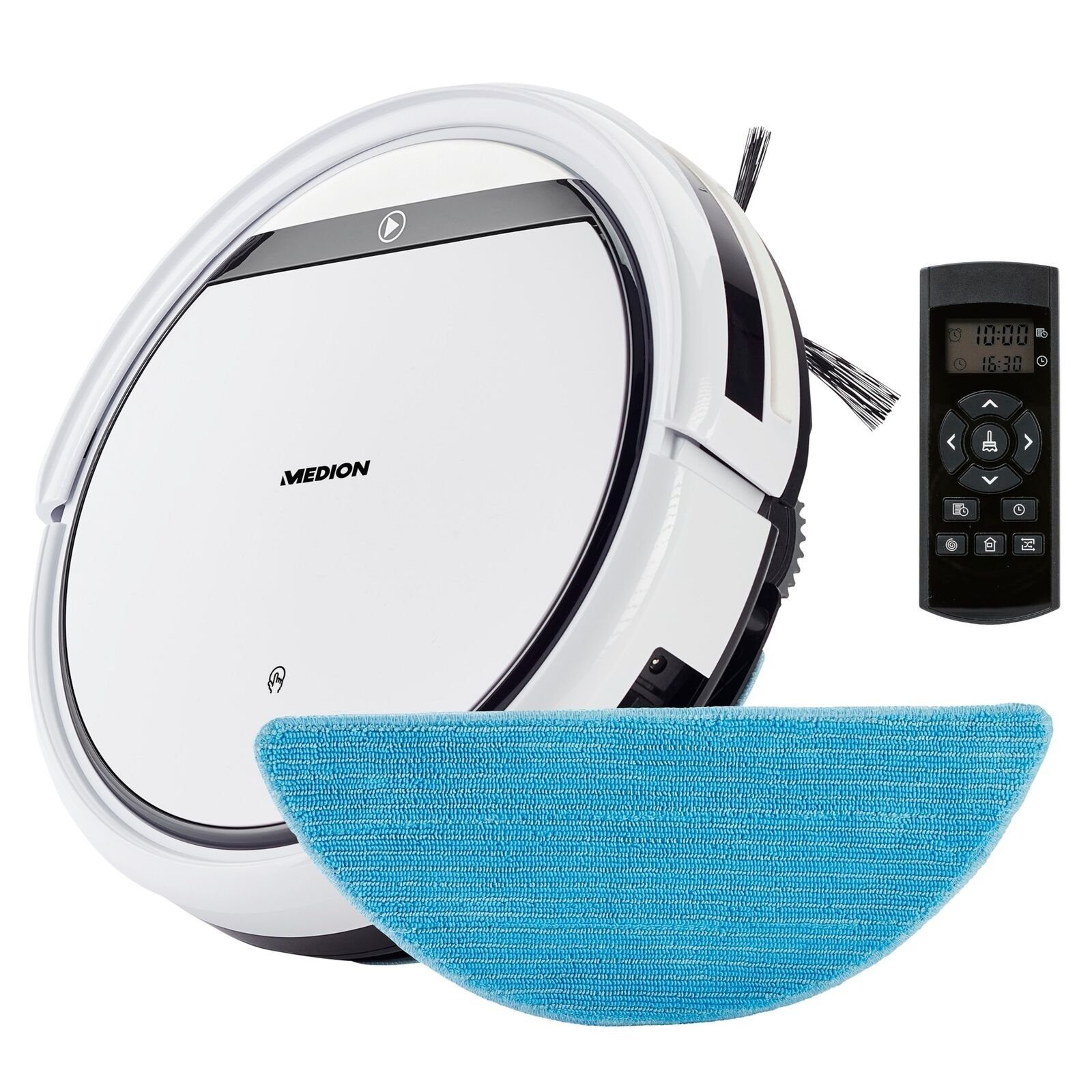 Medion® Saugroboter Medion MD18503 Bodenstaubsauger, Beutellos, Wischfunktion