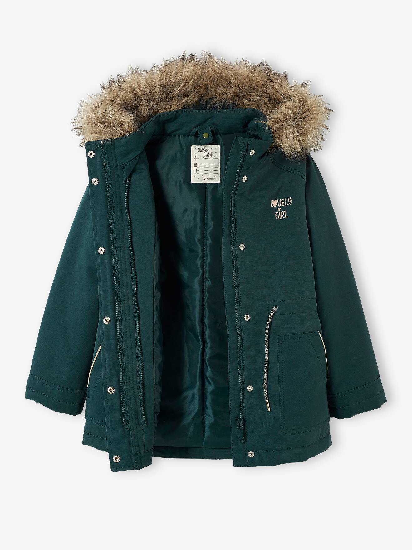 Parka 3 en 1 hiver fille vert