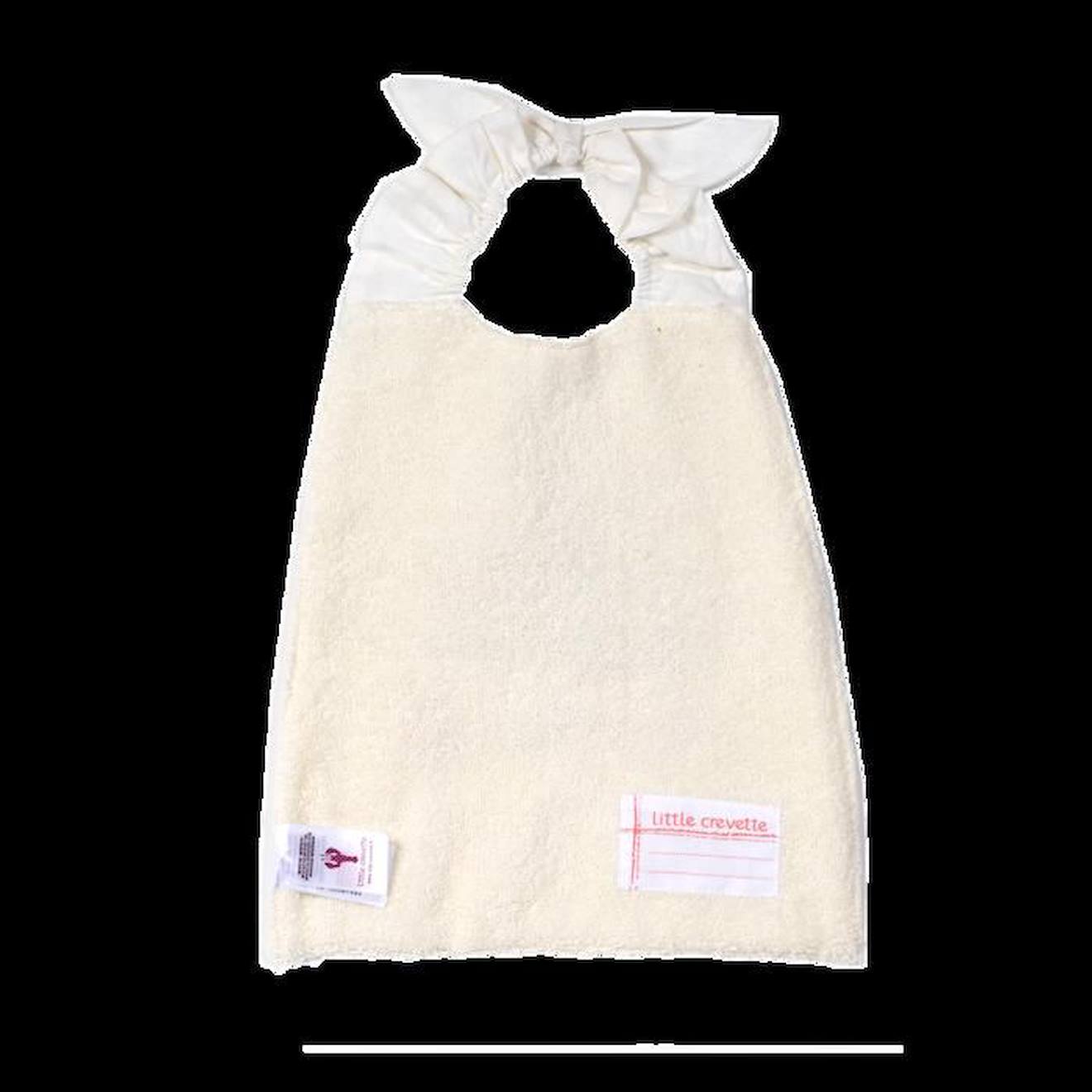 Bavoir élastiqué lin et coton bio* Citron beige