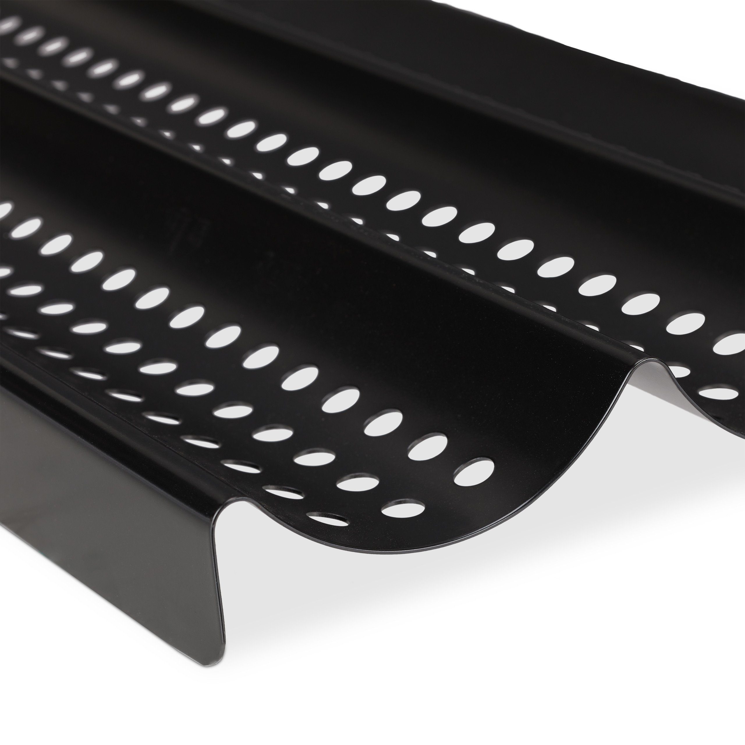 relaxdays Baguetteblech Baguette Backform mit 3 Mulden, Eisen