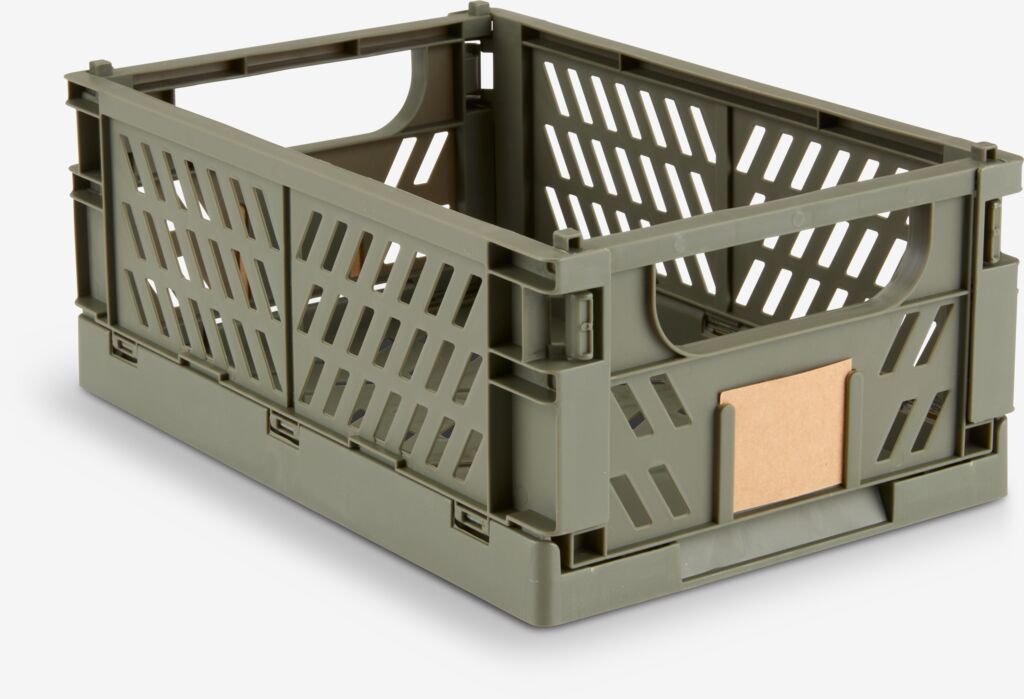 Cesta MILAS MILAS W16xL25xH10 dobrável verde