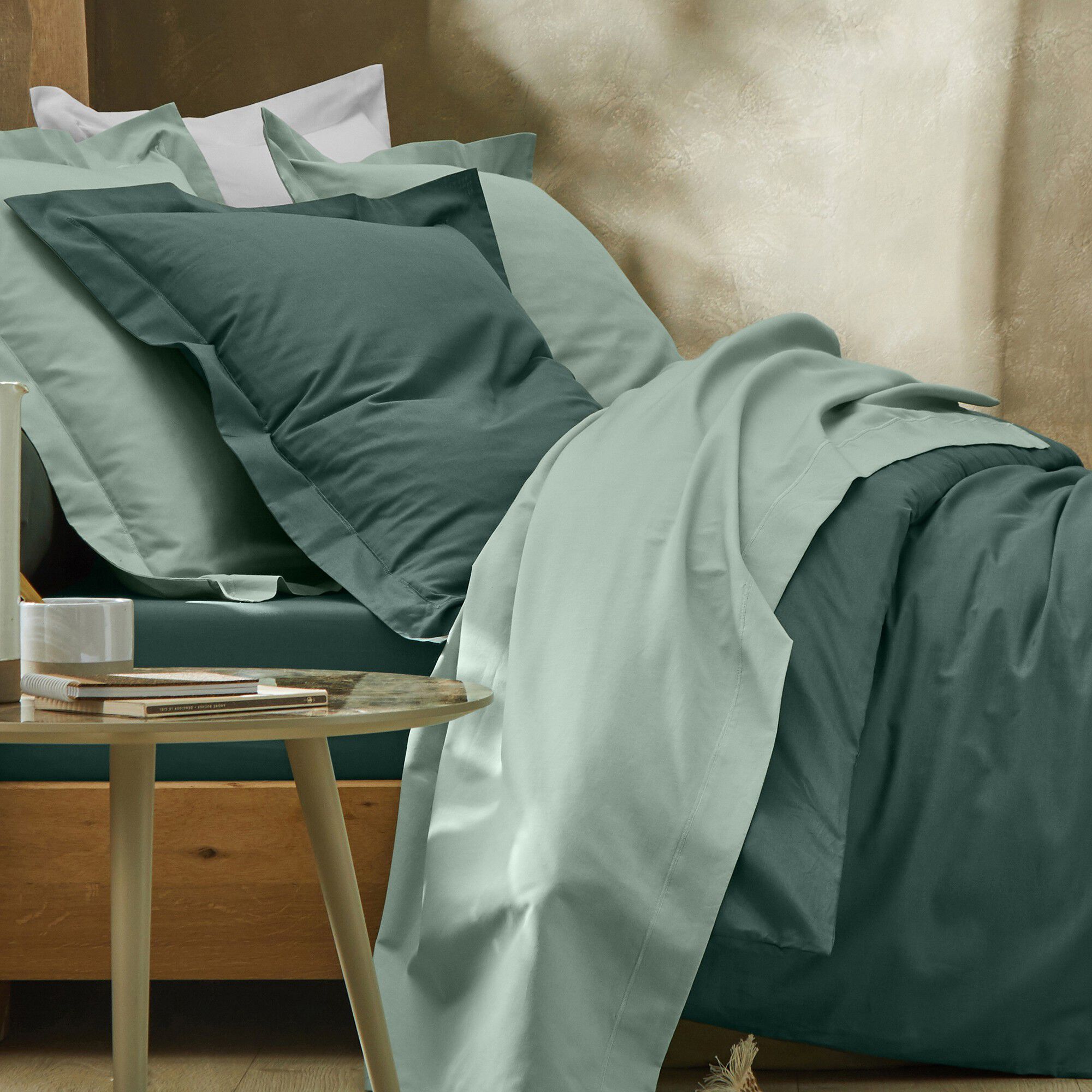 Linge de lit uni coton