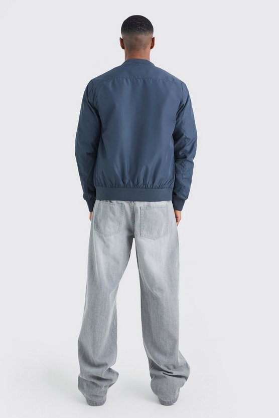 Basic Nylon-Bomberjacke