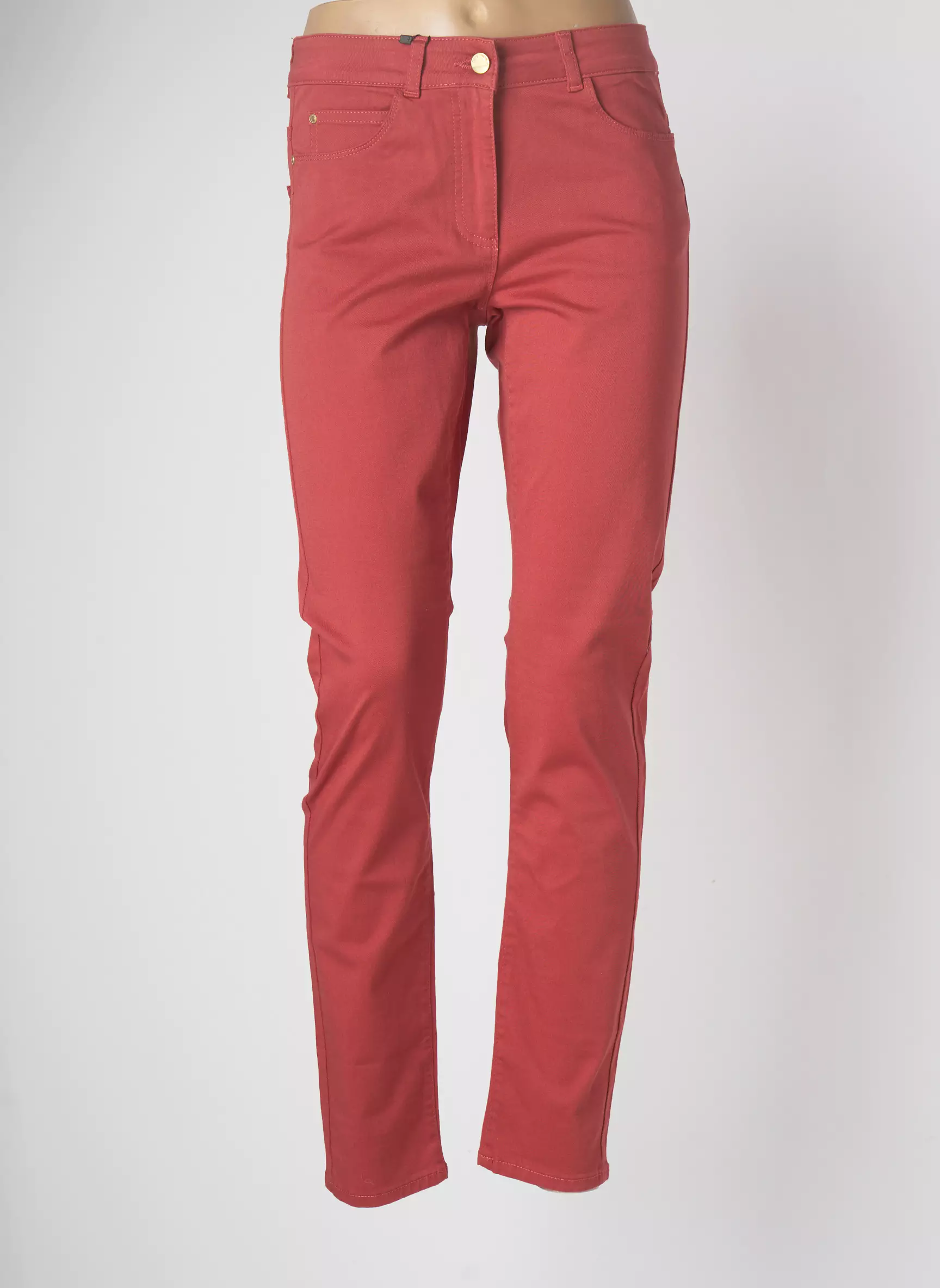 Devernois Pantalons Slim Femme couleur rouge