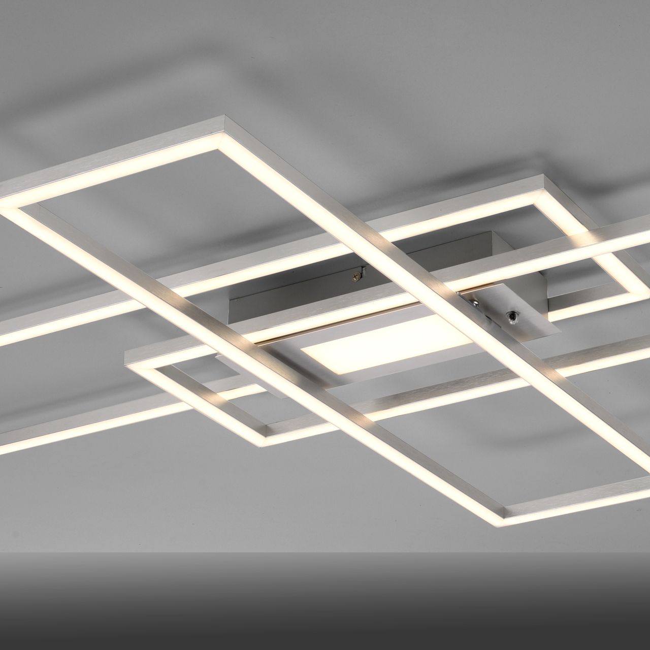 JUST LIGHT LeuchtenDirekt LED Deckenleuchte ASMIN, 1xLED-Board/45Watt, CCT, dimmbar, IR-Fernbedienung, Innenleuchte, IP20