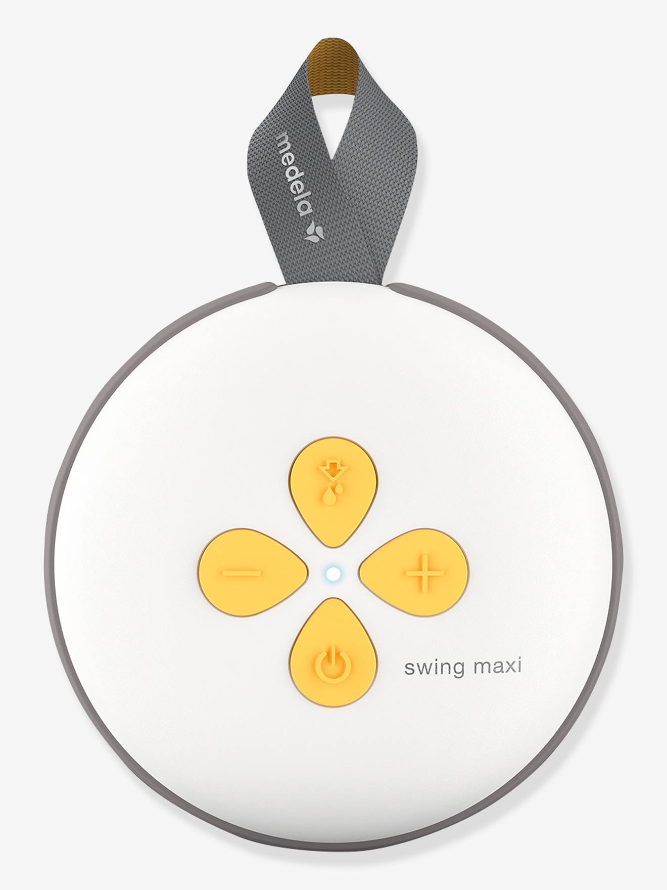 Tire-lait électrique double rechargeable Swing Maxi MEDELA + 2 téterelles blanc/jaune