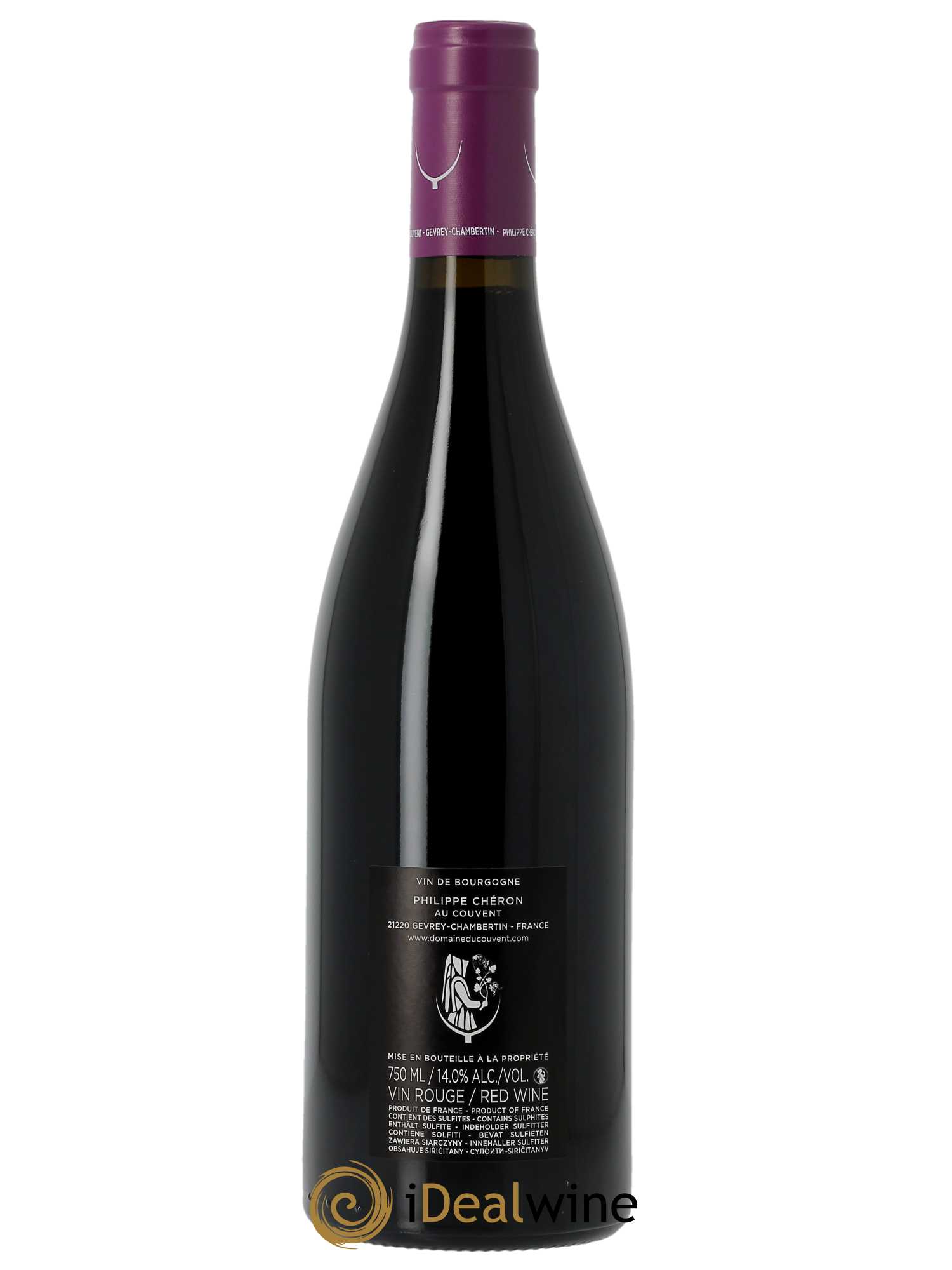 Gevrey-Chambertin 1er Cru Champonnet Domaine du Couvent  2020 - Lot de 1 Bouteille