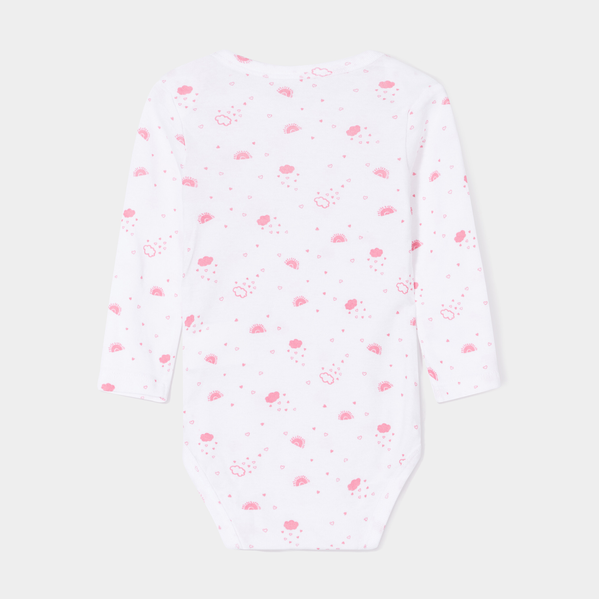 Lot 3 bodies US coton rose fushia bébé fille | La Halle