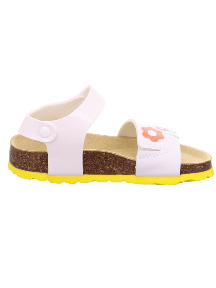 superfit Tieffußbett Sandale FUSSBETTPANTOFFEL in Weiß/Gelb günstig kaufen