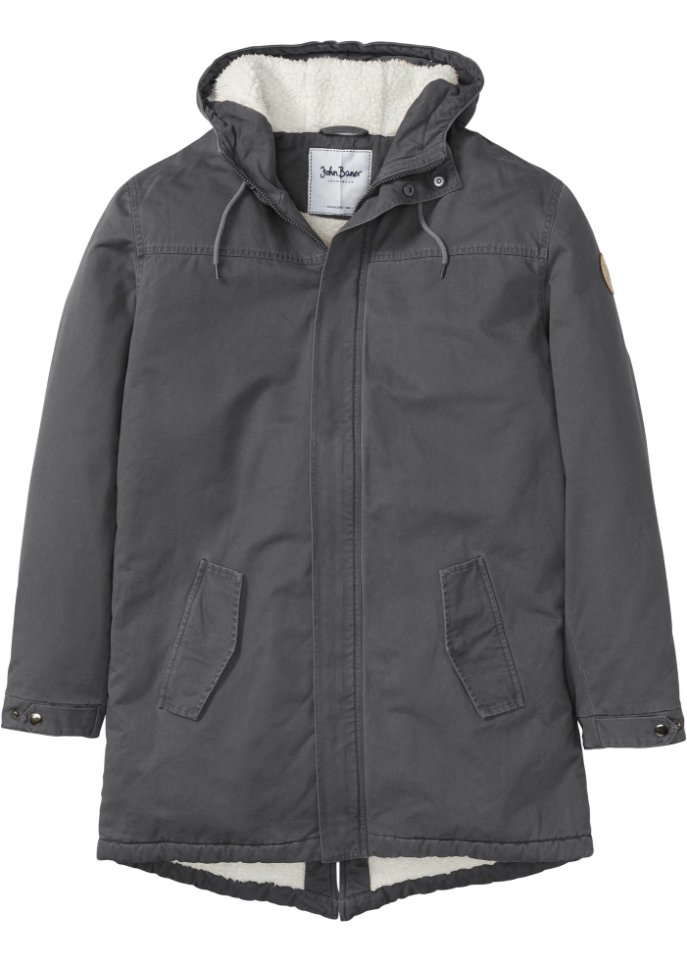 Parka mit Fellimitat-Futter