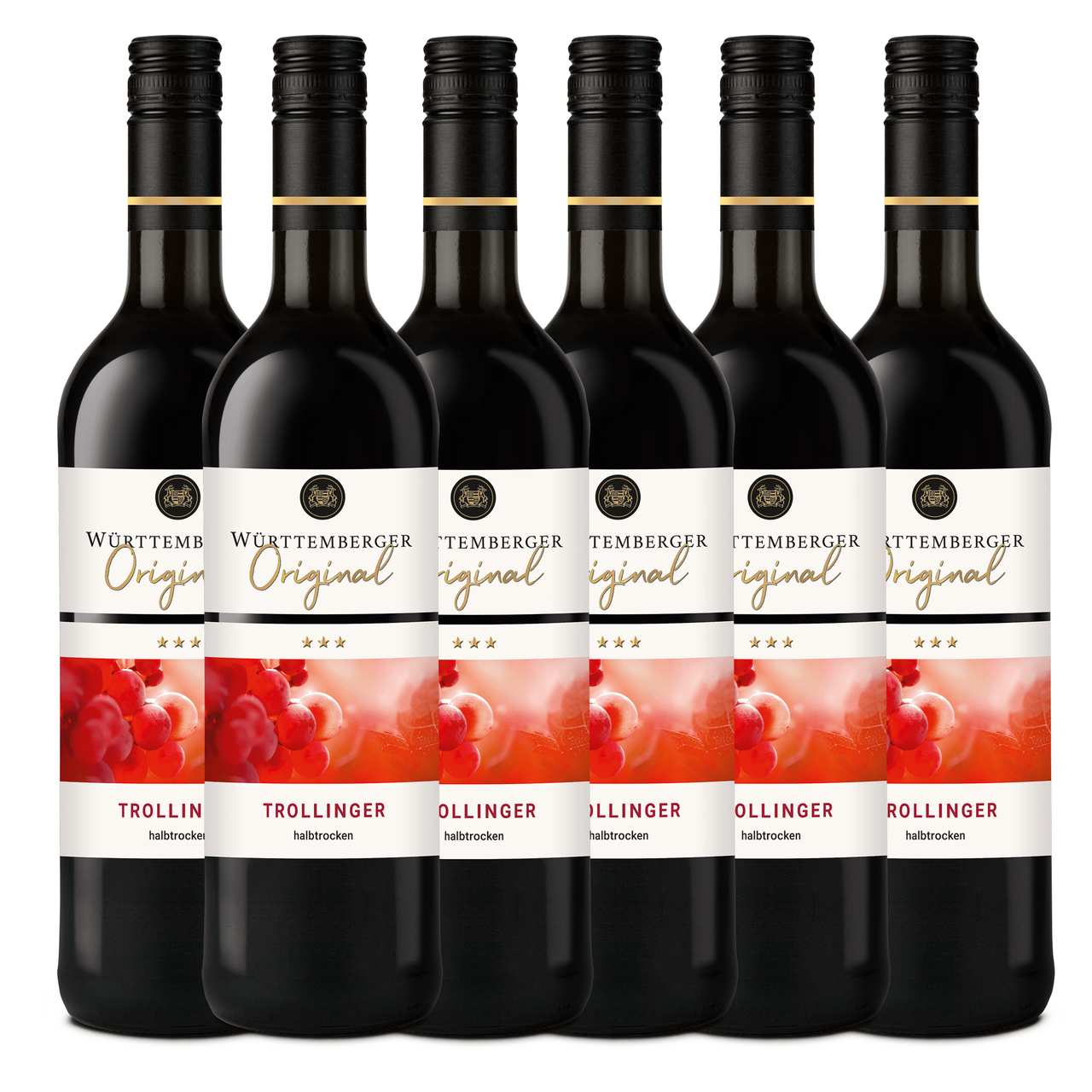 Württembergische WZG Württemberger Original Trollinger Qualitätswein 0,75L 6er Karton