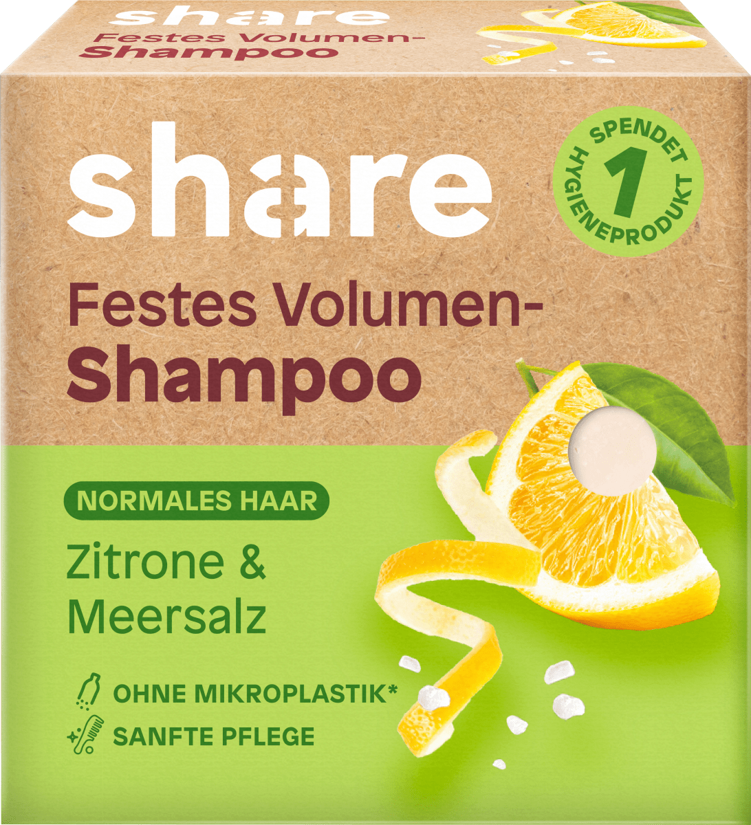 Festes Shampoo Zitrone & Meersalz, 60 g