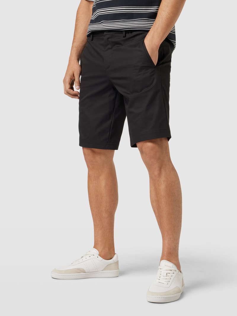 Bermudas mit elastischem Bund Modell 'Liem' in schwarz