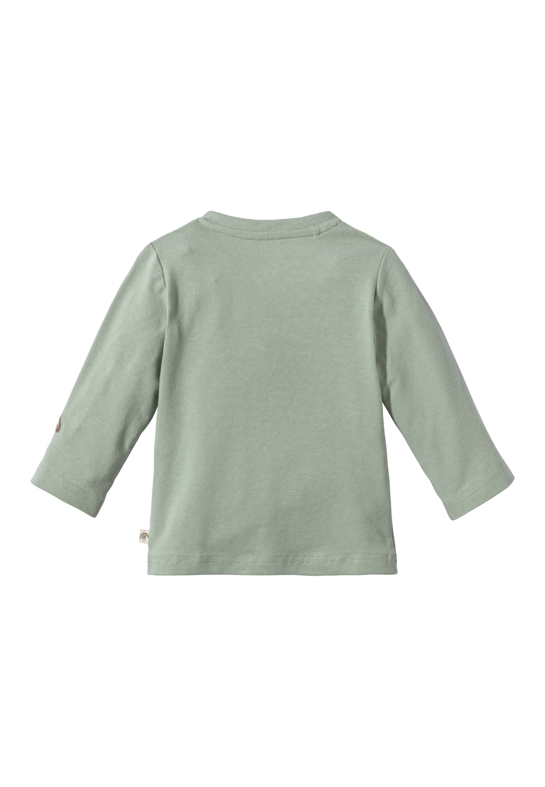 Shirt Hase Happy mit Knopfleiste in steingrün