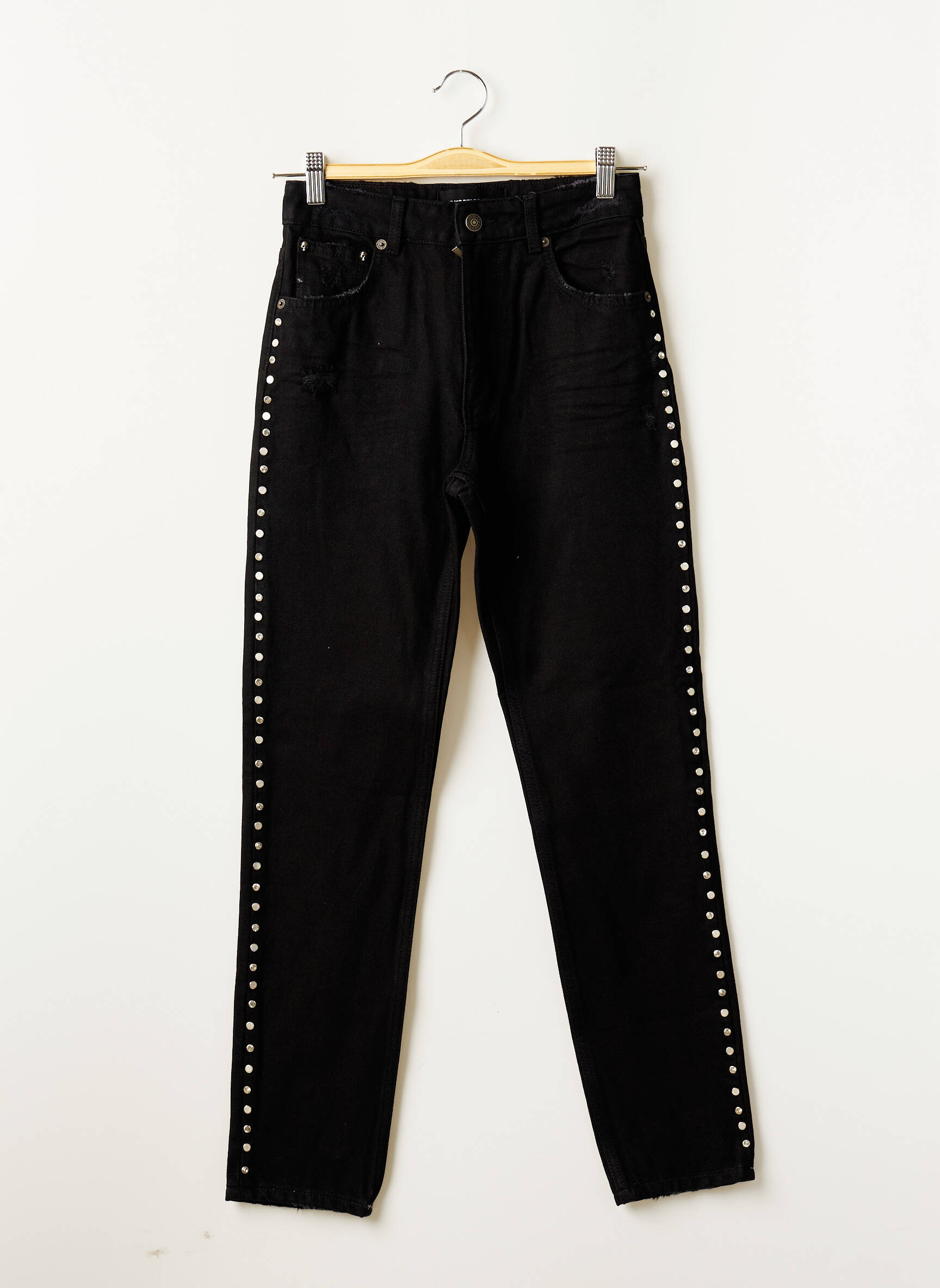 The Kooples Jeans Coupe Slim Femme couleur noir