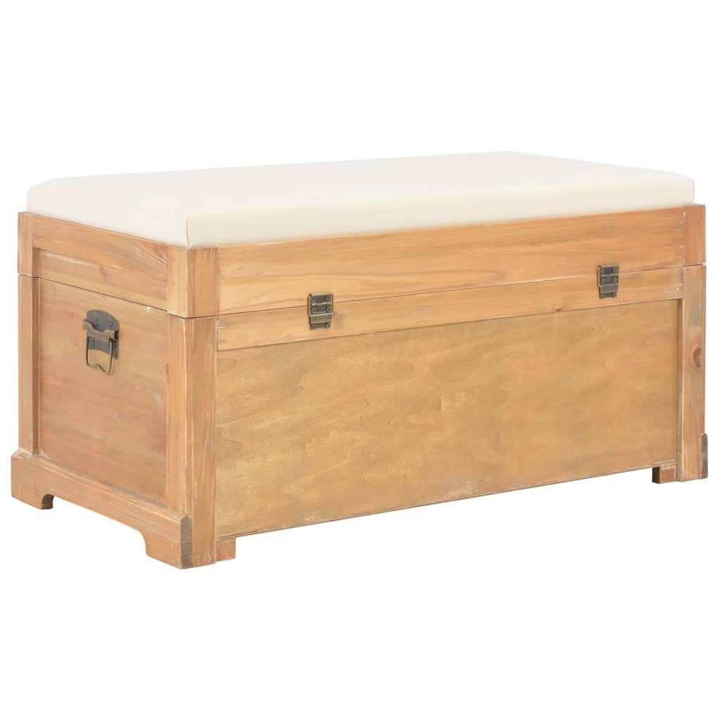 vidaXL Aufbewahrungsbox Aufbewahrungstruhe mit Auflage 80×40×40 cm MDF (1 St)