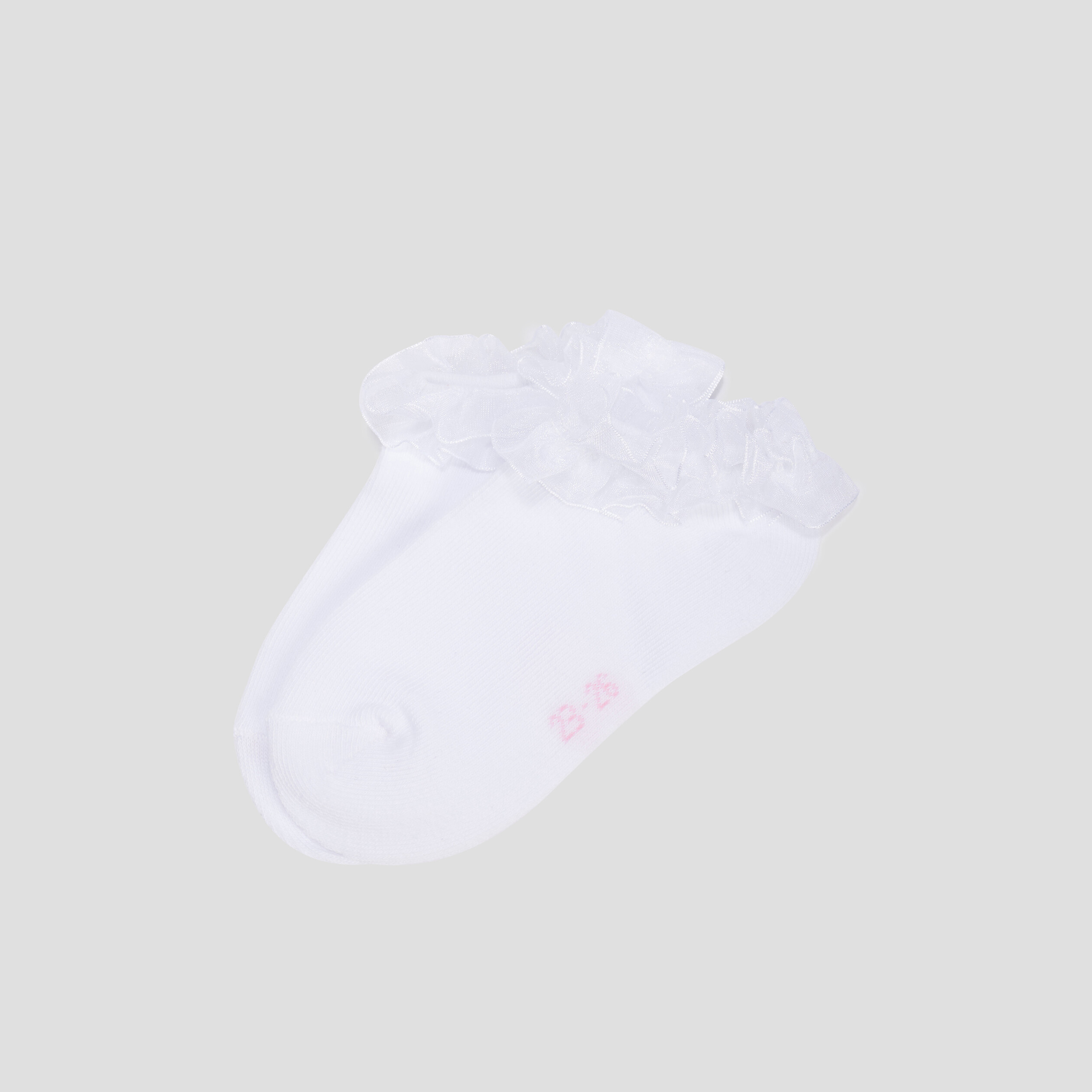 Chaussettes à volants blanc fille | La Halle