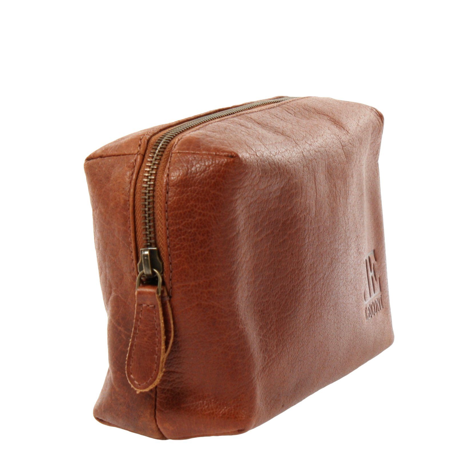 LECONI Kosmetiktasche Utensilientasche Schminktasche Stiftemappe Damen Herren Leder LE9018