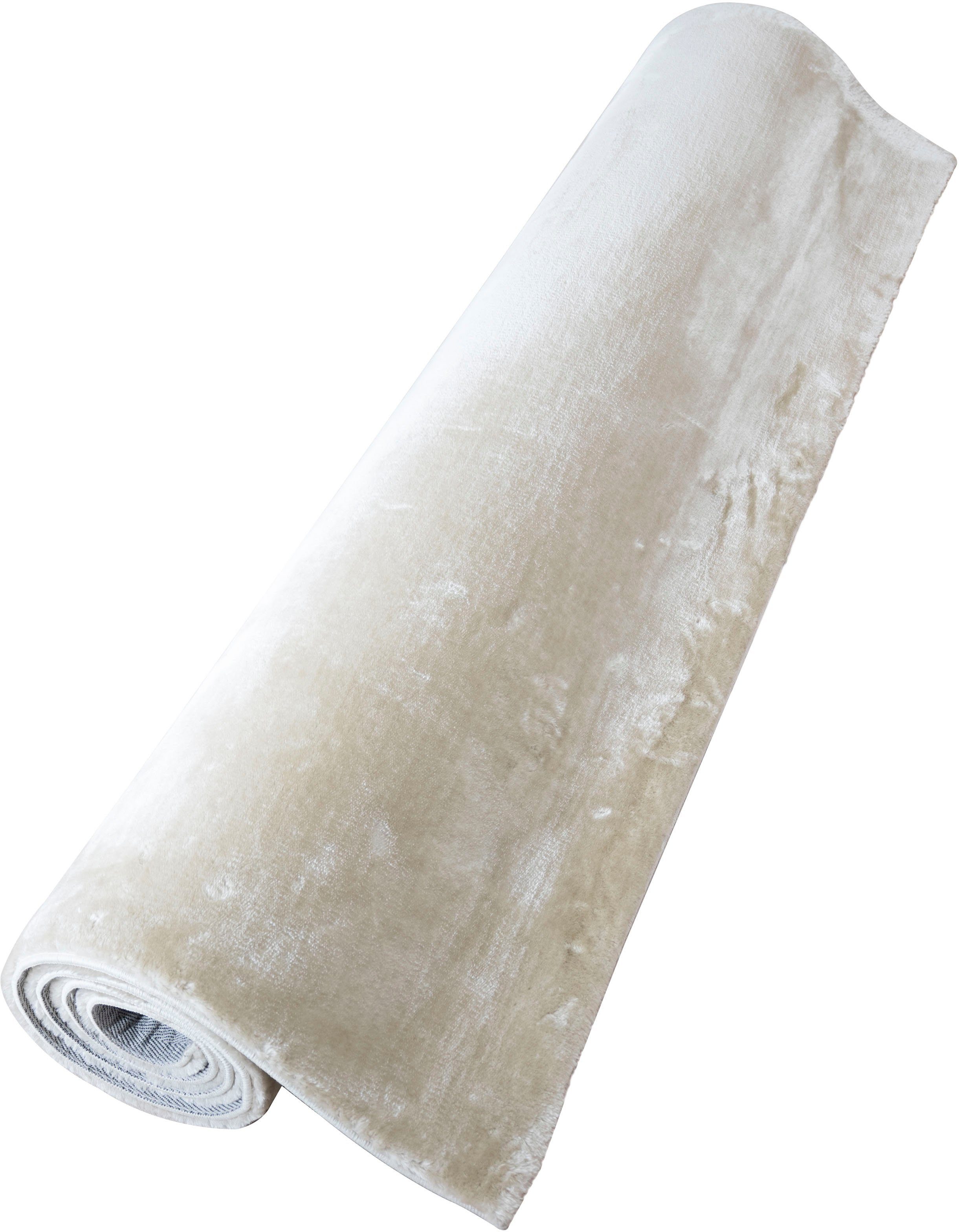 Hochflor-Teppich Cashmere, Fell-Optik, Leonique, rechteckig, Höhe: 25 mm, changierend, weiche Teppiche, Wohnzimmer, Schlafzimmer, Kinderzimmer