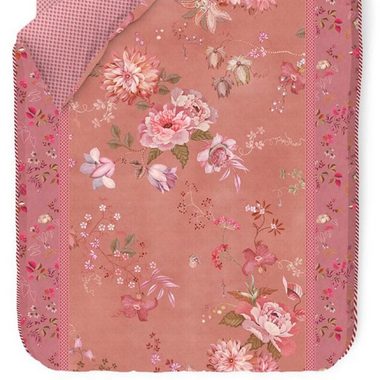 Bettwäsche Tokyo Bouquet Pink, PiP Studio, Perkal, 2 teilig, Lilien, Dahlien, Punkte
