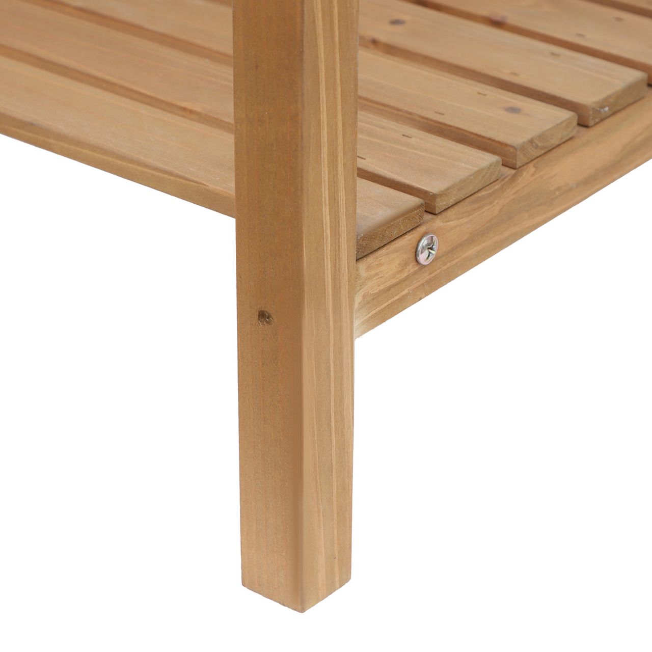 Outsunny Pflanztisch Gärtnertisch Blumentisch mit Wanne Garten Tannenholz Erle 117 x 45 x 121 cm