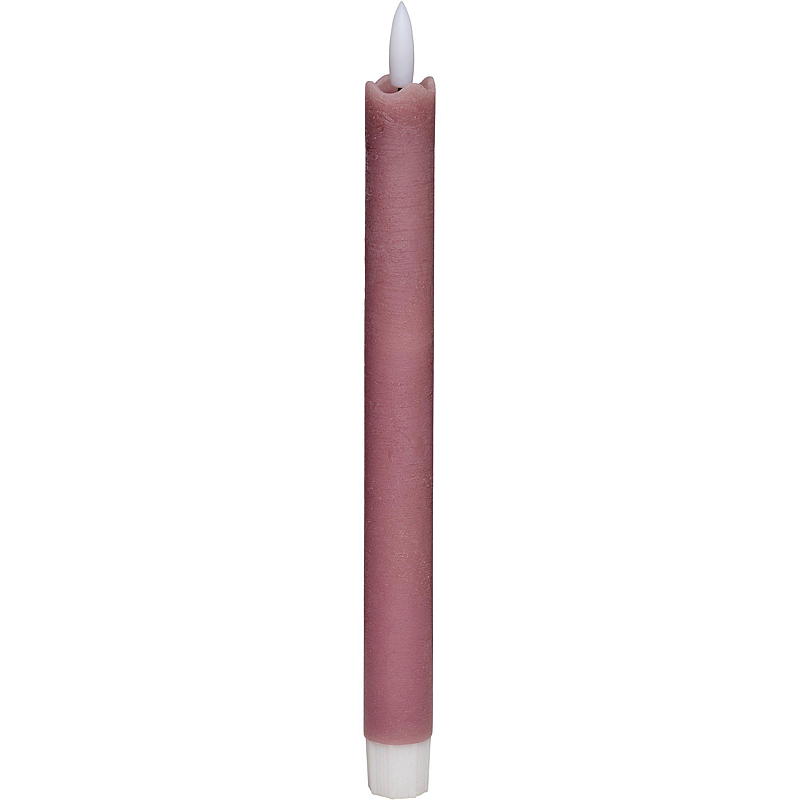Vie Selected Kronelys 2-pk 24 cm LED timer lavendel