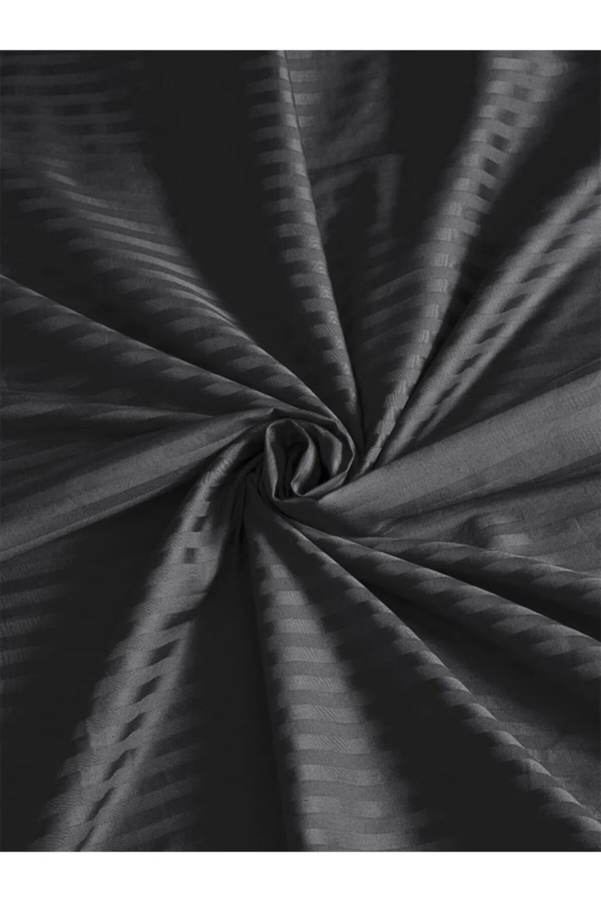 Karna Home  Gestreiftes Doppel-Spannbettlaken aus Baumwollsatin, 180 x 200 cm