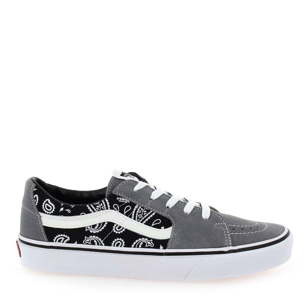 Vans  SK8-LOW PAISLEY - Gris noir