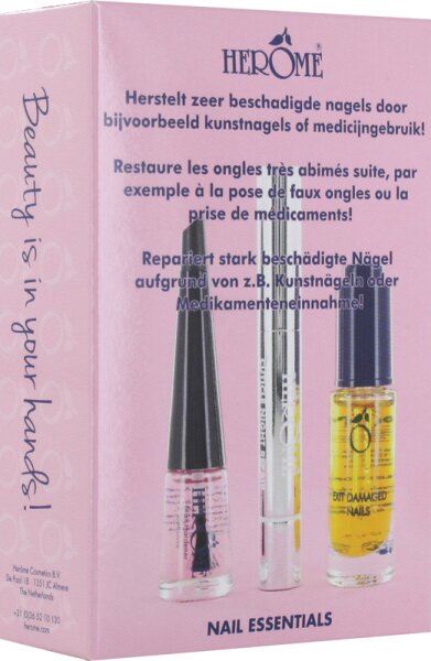 Herôme Nail Essentials Set für sehr beschädigte Nägel Nagelpflegeset
