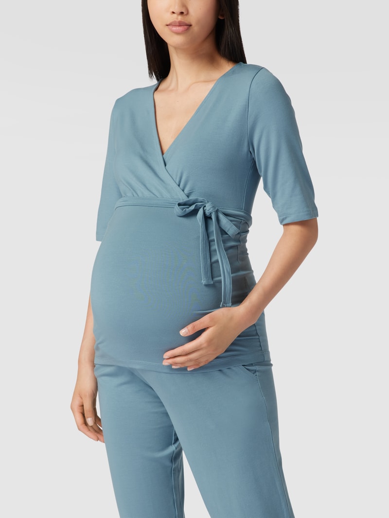 Umstands-T-Shirt mit Stretch-Anteil in bleu