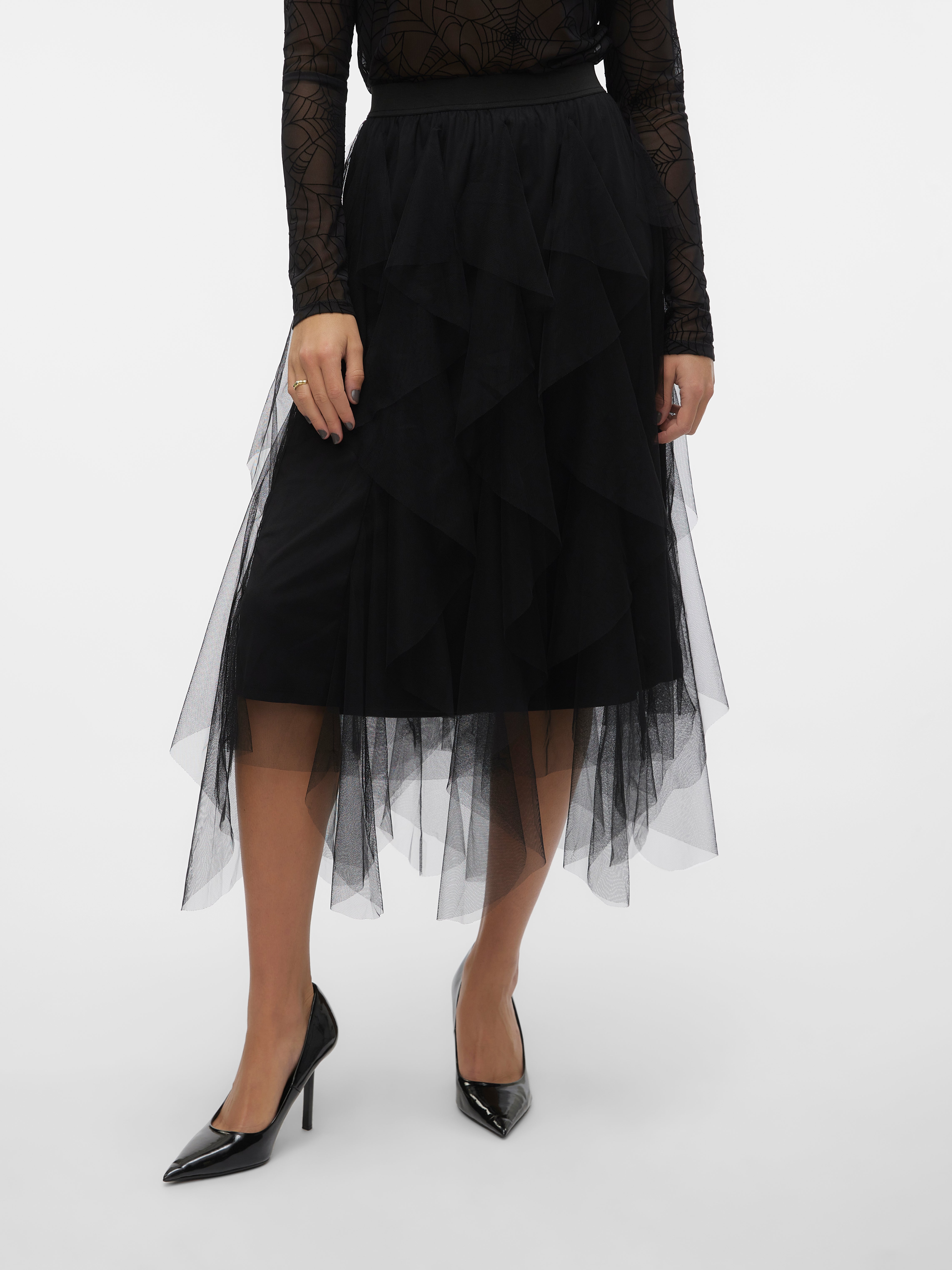 VMEVE Hohe Taille Midirock