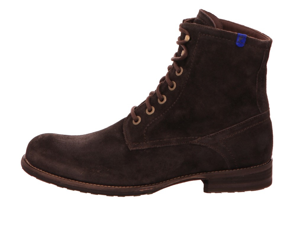 FLORIS VAN BOMMEL Schnür-Stiefeletten braun Floris Casual DarkBrown Washed