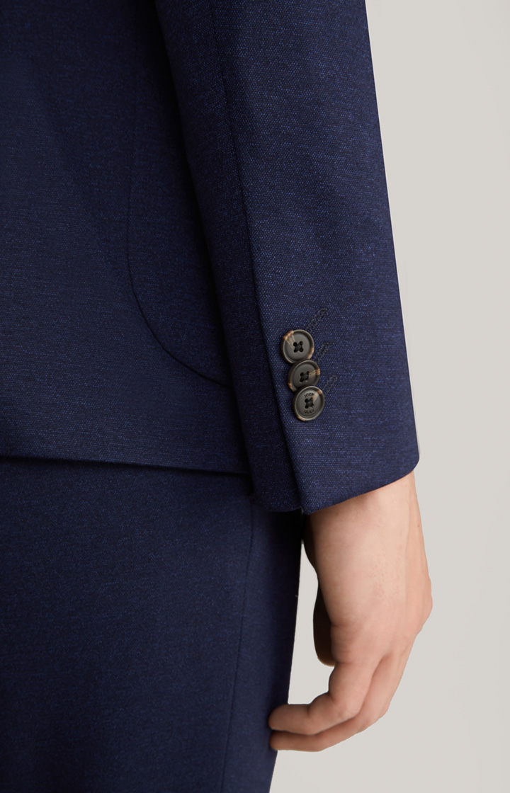 Jersey-Baukasten-Sakko Dash in Navy meliert