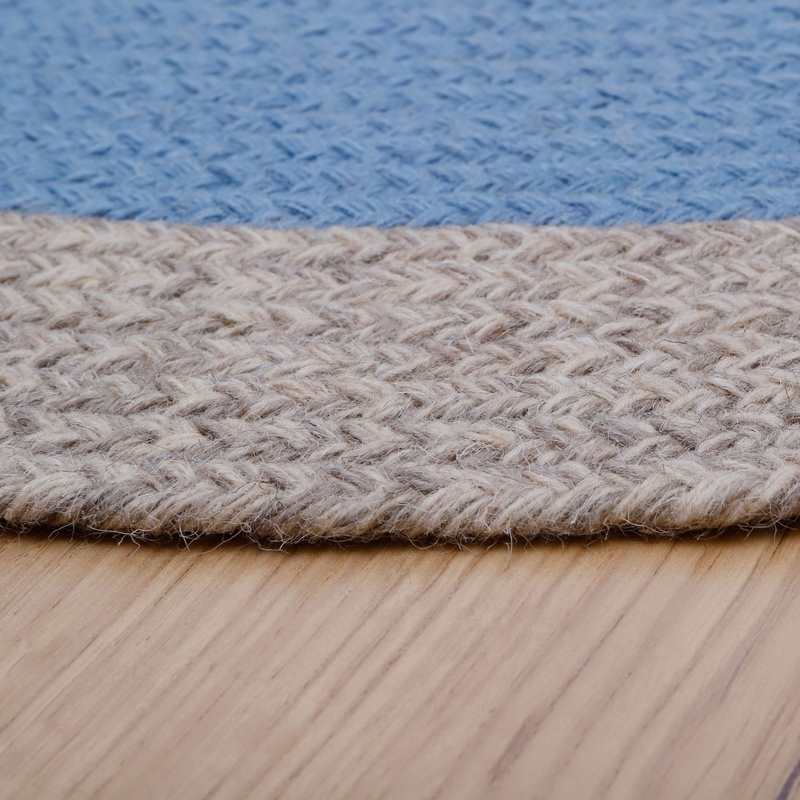 Tapis laine tressée 120cm NOLAN