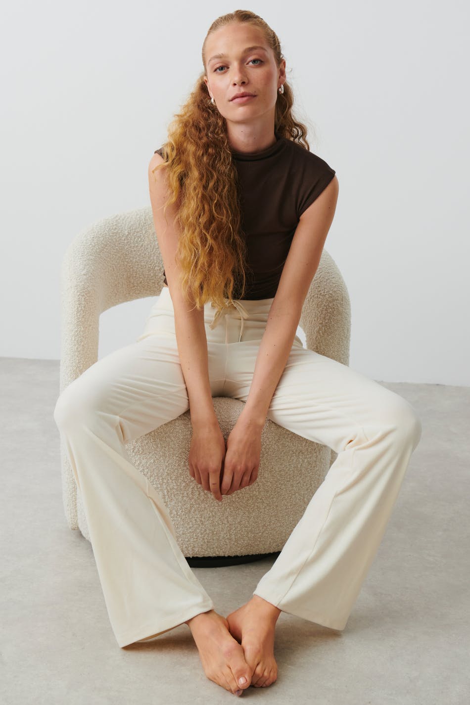 Velour trousers