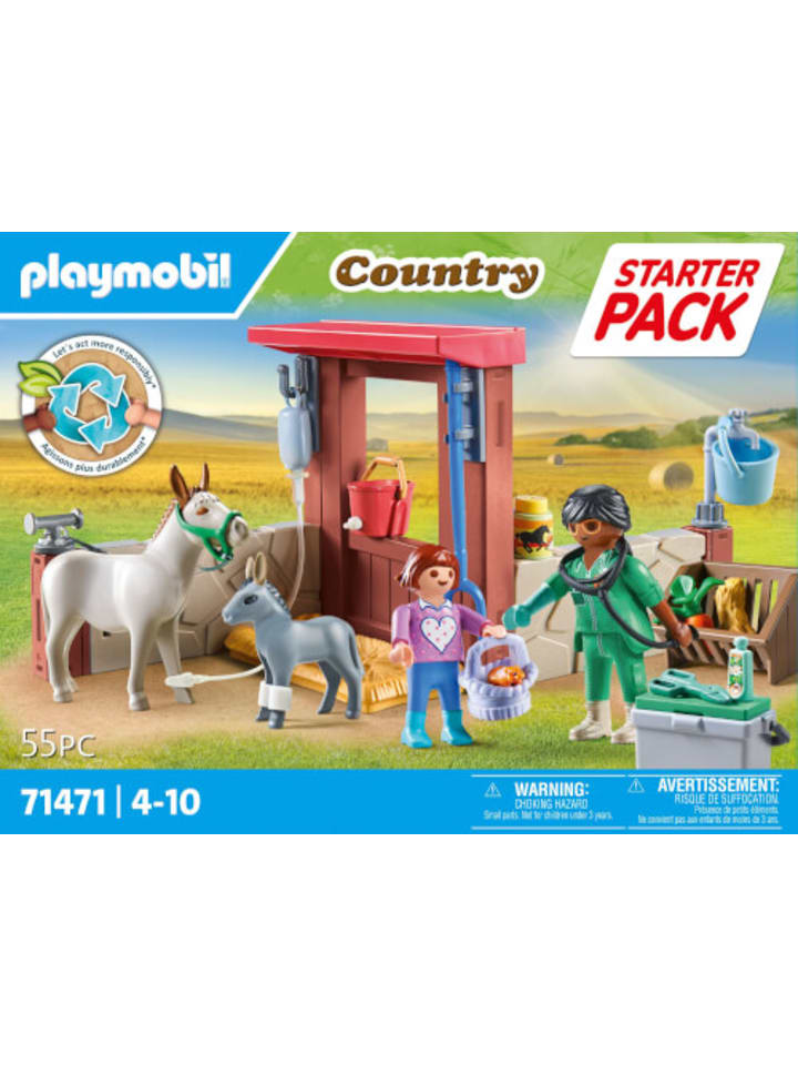 Playmobil Spielfigur Set Country Tierarzteinsatz bei den Eseln, 4-10 Jahre günstig kaufen onesize