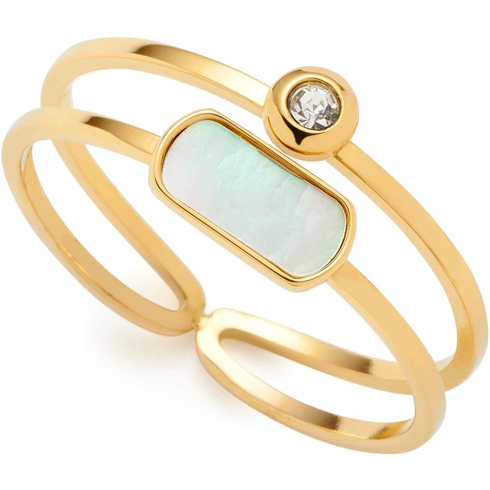 Leonardo Bague pour femme Acier inoxydable or Bague
