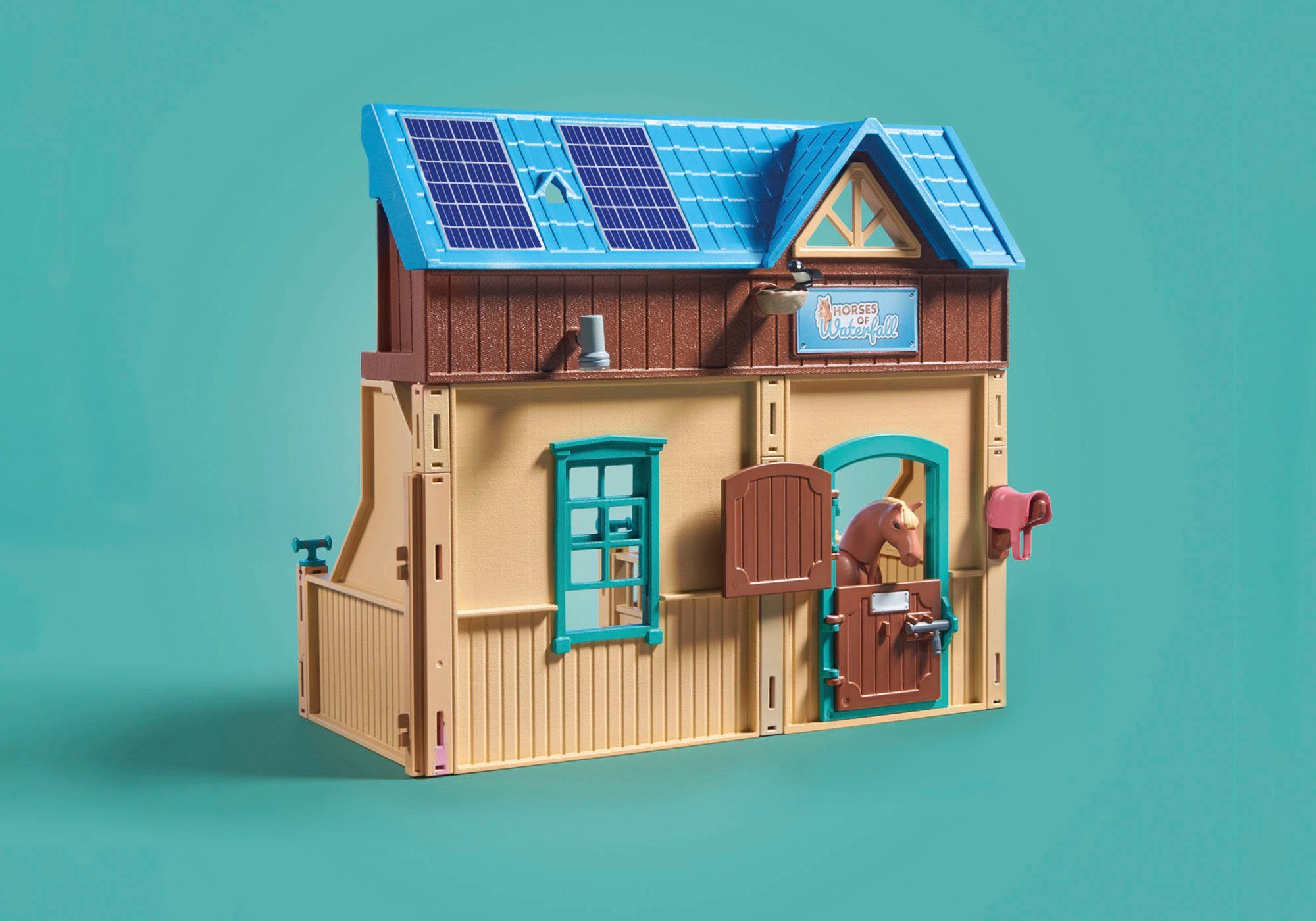 Playmobil® Konstruktions-Spielset Reittherapie & Tierarztpraxis (71352), Horses of Waterfall, (164 St)