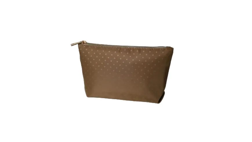 KANIA Kosmetiktasche mit Punkten braun