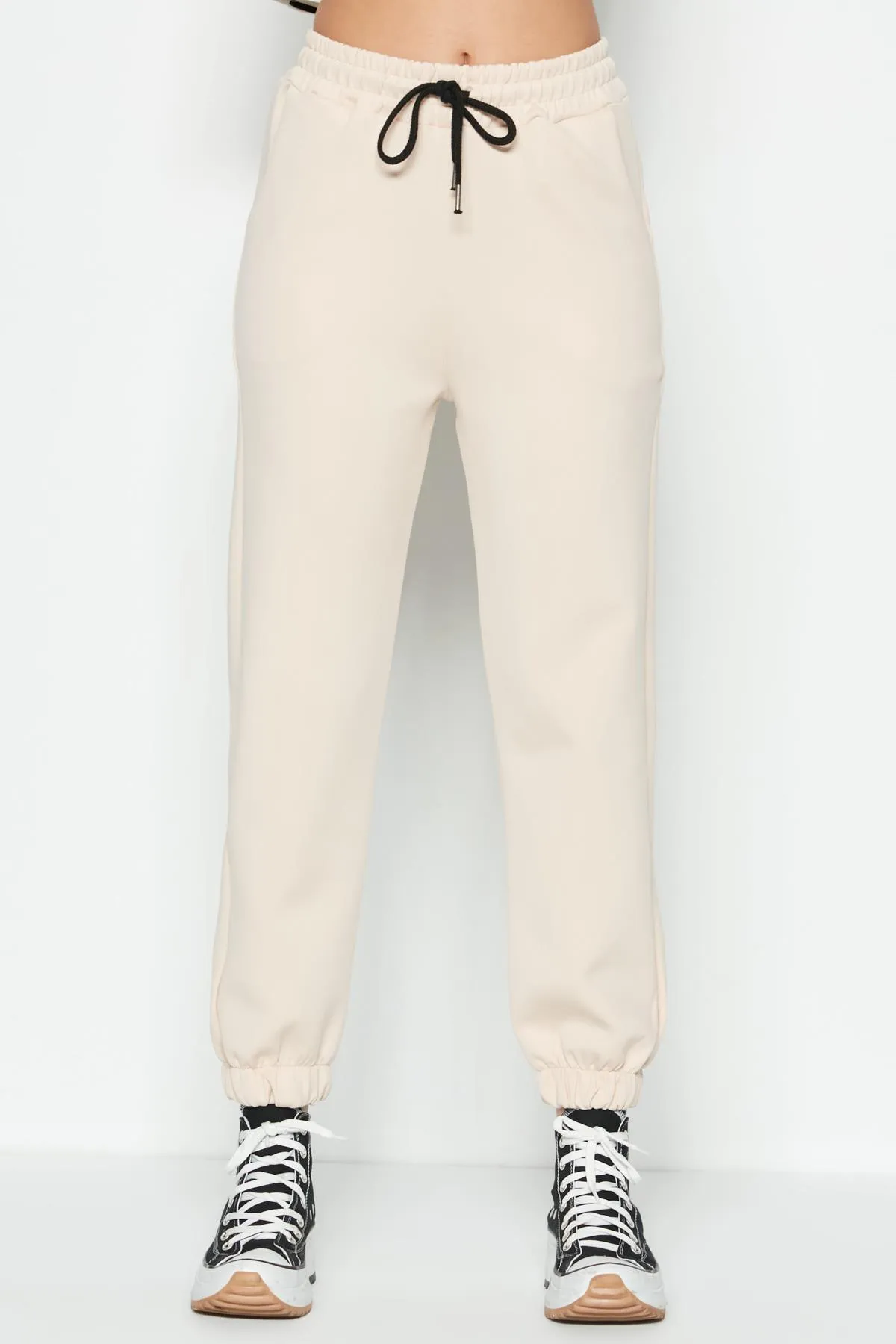 C&City  Jogger Elastic Sports Jogginghose 806 Creme