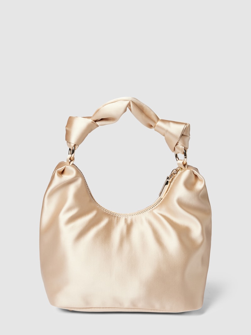 Handtasche mit Label-Details Modell 'VELINA' in gold