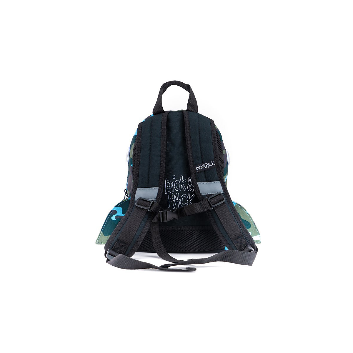 Kinderrucksack S Shark Shape Camou Light Blue
