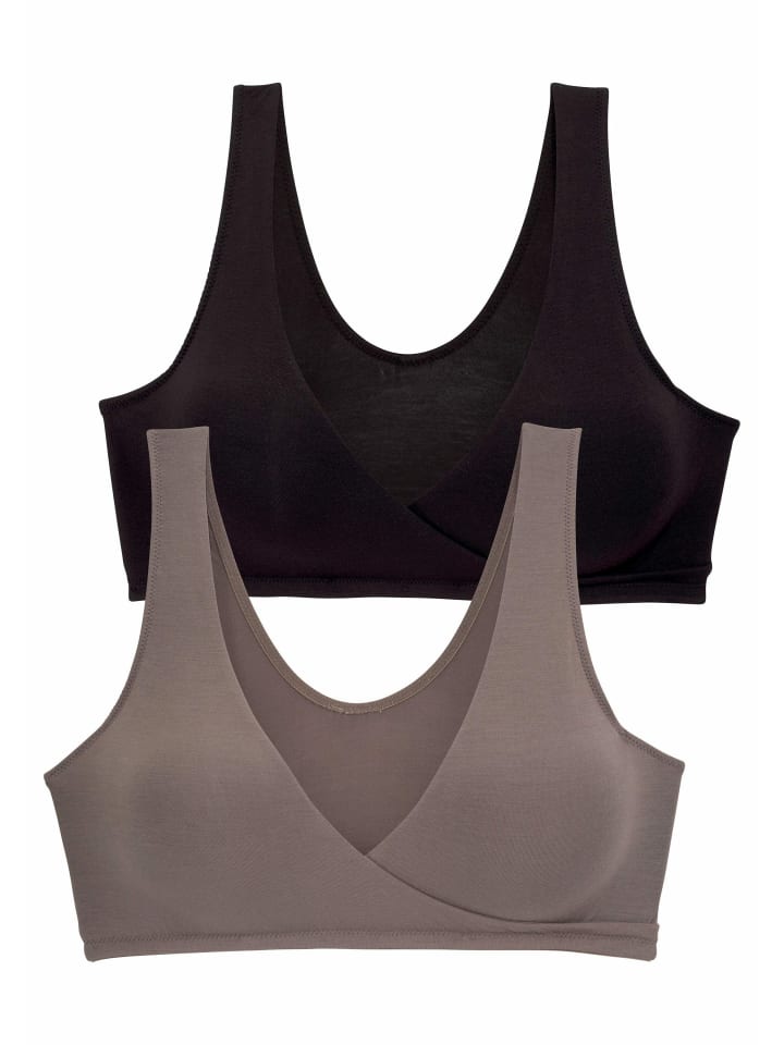 PETITE FLEUR Still-BH in taupe schwarz günstig kaufen