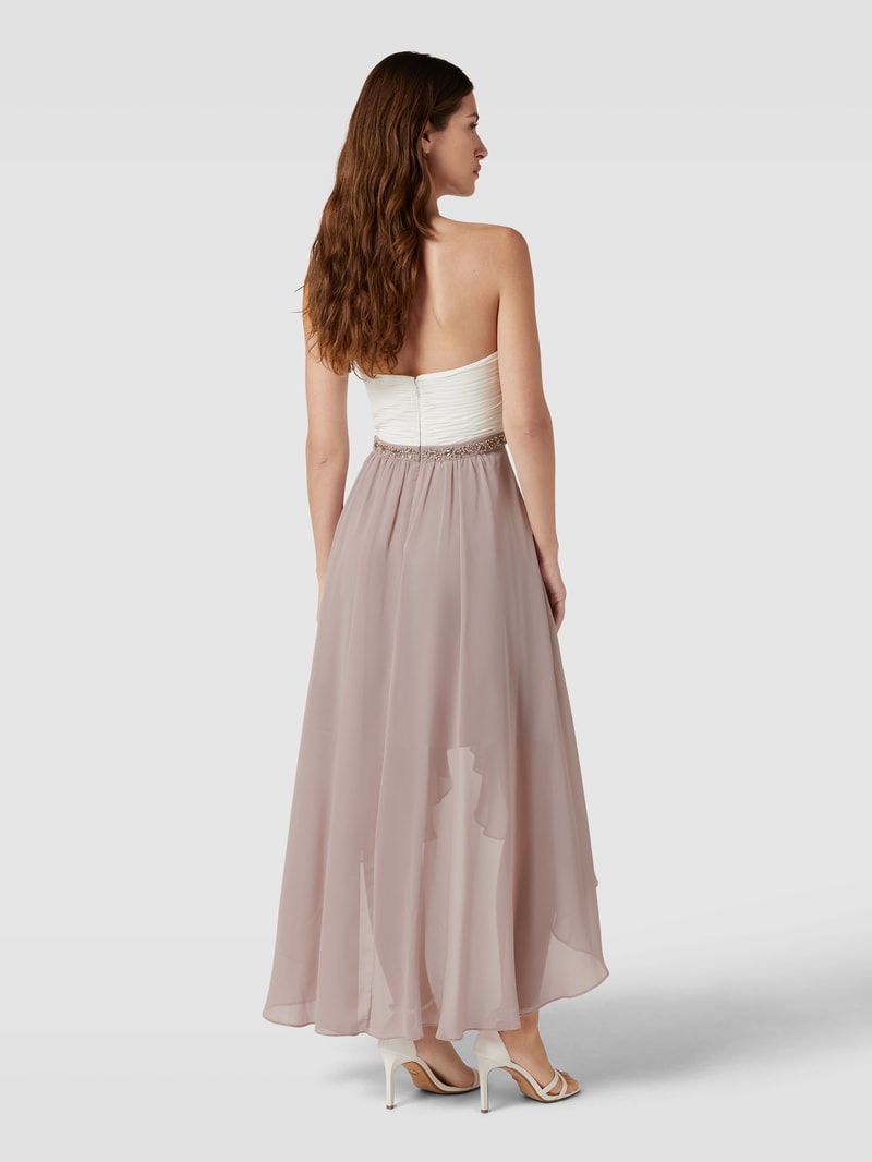 Cocktailkleid in Bandeau-Form in mauve