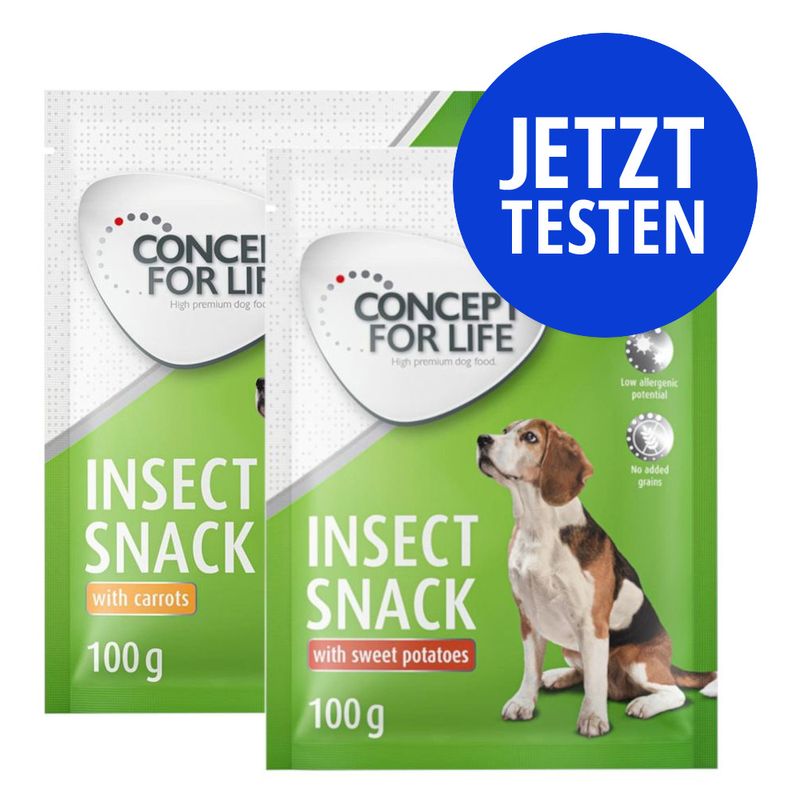 Probierpaket Concept for Life Insect Snack 2 x 100 g zu TOP-Preisen