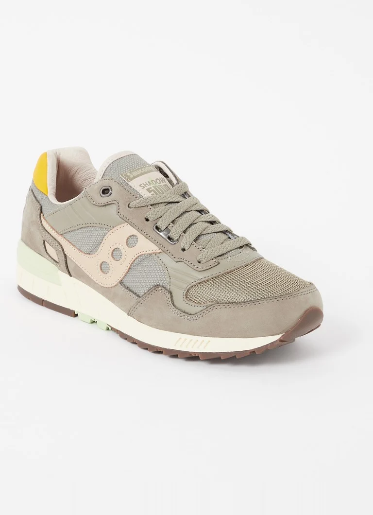 Saucony Shadow 5000 kožne tenisice s detaljima od antilopa i mrežaste kože
