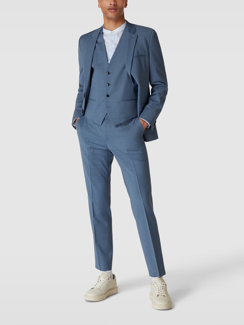 Weste mit Kontrastrückseite Modell 'Vin' in bleu