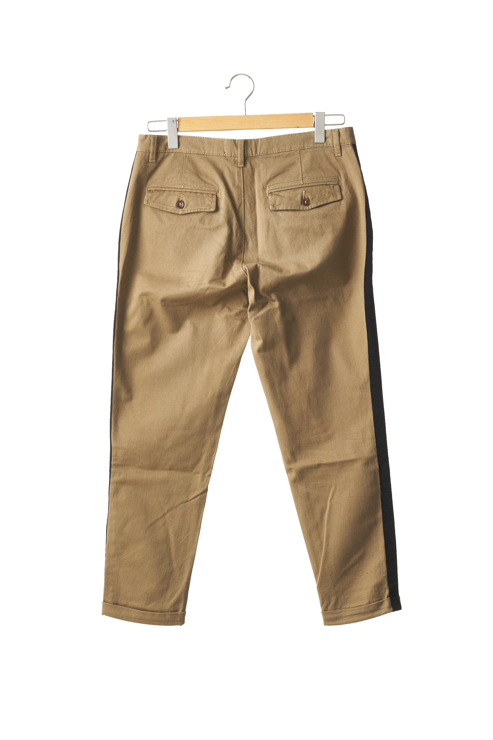 The Kooples Jeans Coupe Droite Femme couleur beige